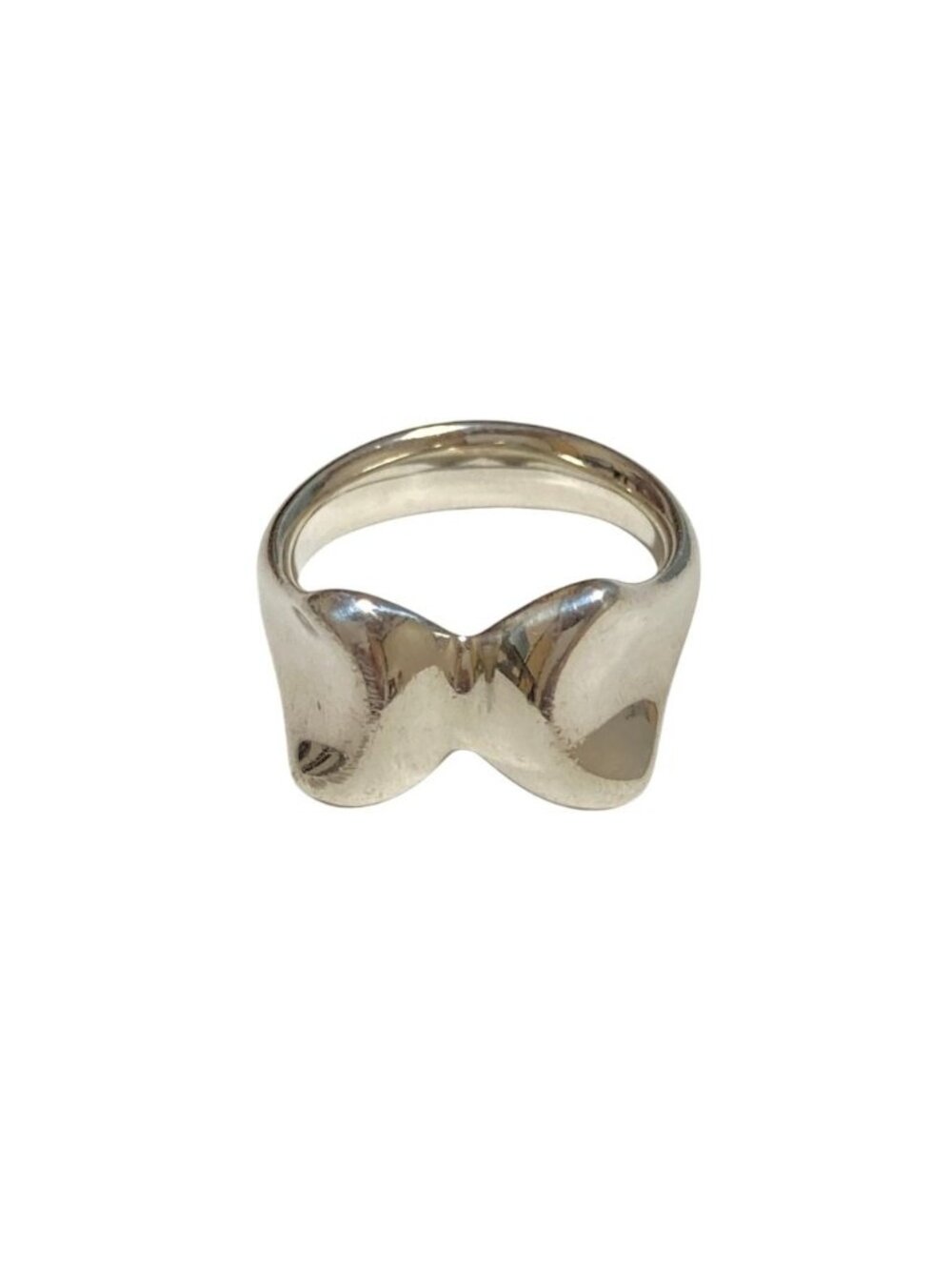 Tiffany & Co Elsa Peretti Butterfly Motif Ring 925 Sterling Silver